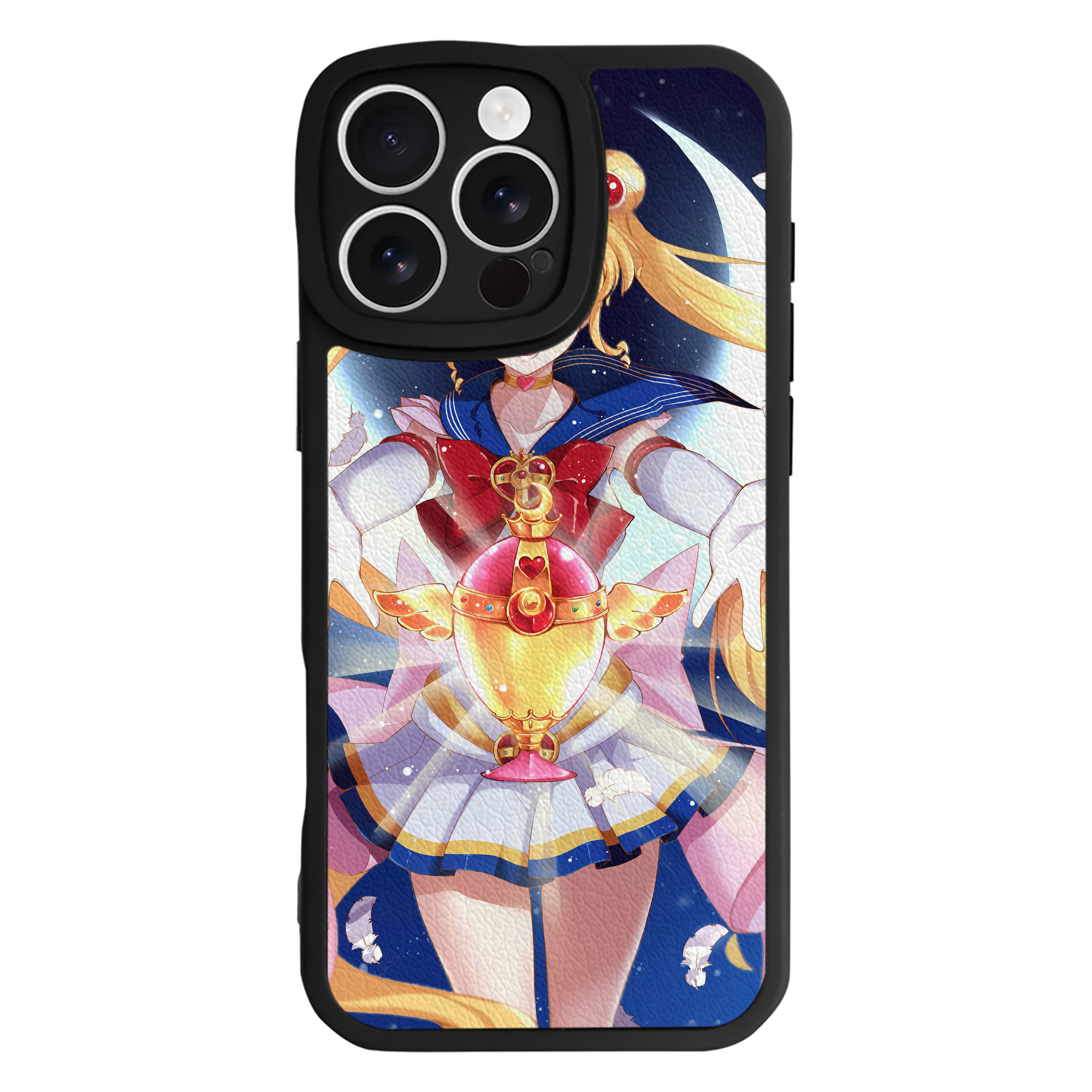 （画像用） 美少女戦士セーラームーン Sailor Moon 【iPhone 16シリーズ対応】シリコンスマホケース（レザー調） 材質：シリコン